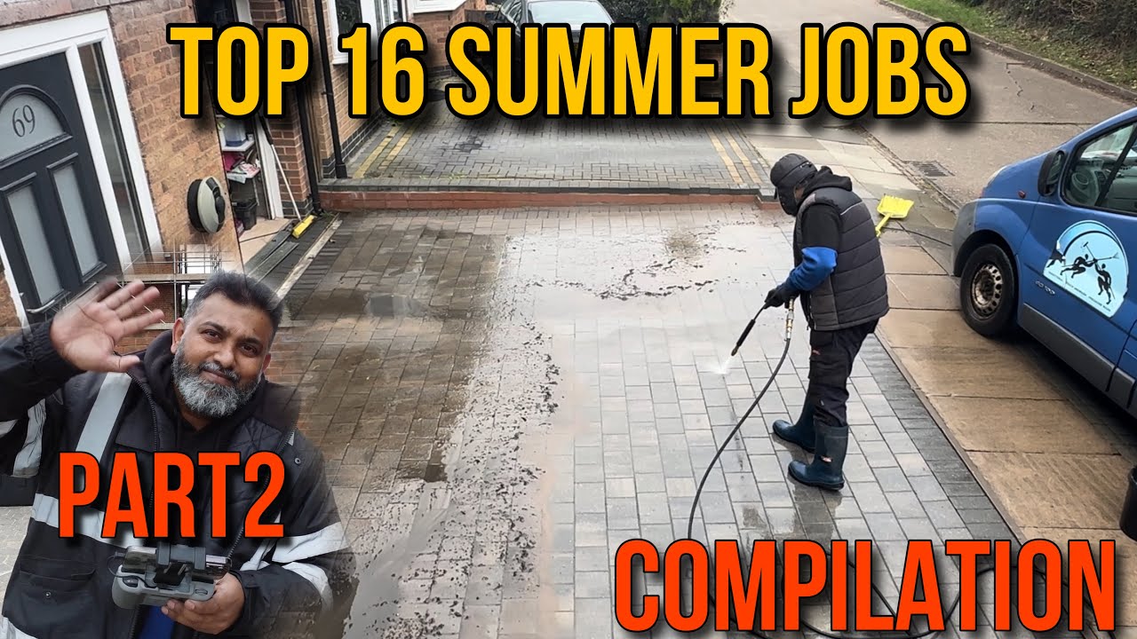 Top 16 Summer Jobs: Watch the Power of Pressure Washing! Part2 | satisfying