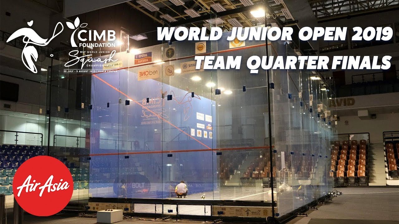 WSF World Junior Championships  2019 - Malaysia v Switzerland -  Teams Quarter Final Replay