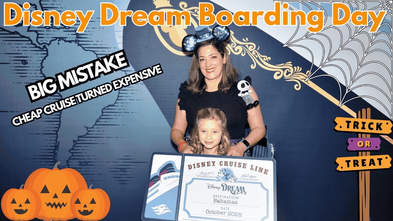 День посадки в Disney Dream: Хэллоуин в открытом море #disneycruise #halloweenonthehighseas