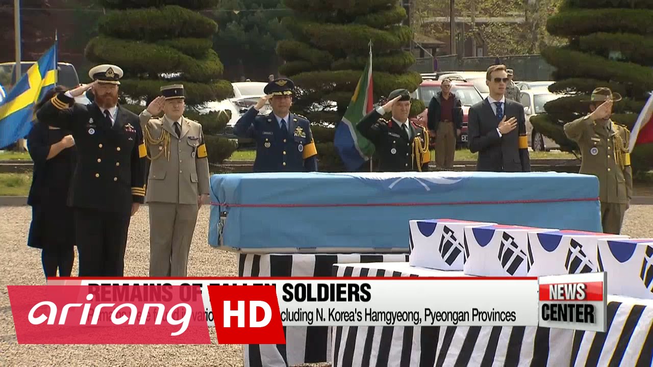 Remains of 15 soliders who died during Korean war return home