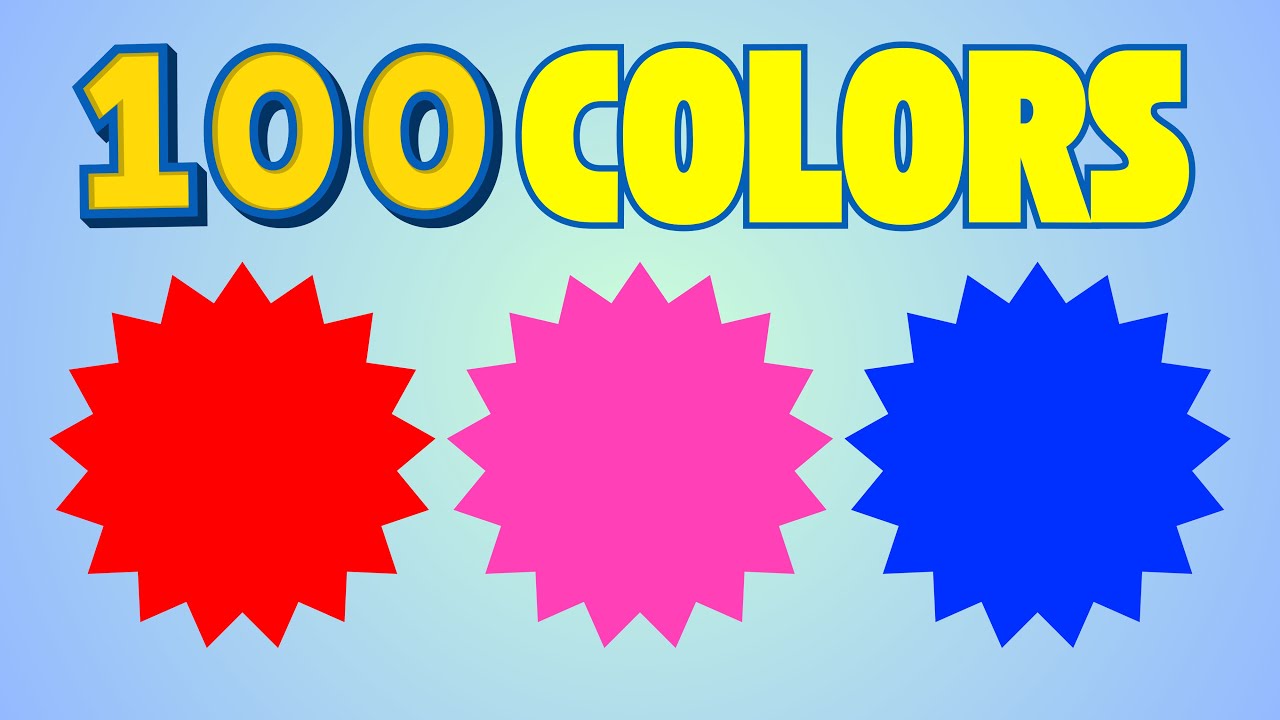 Learn 100 Colors for Kids | Color Names with Shades | Fun Preschool Learning Video for Children