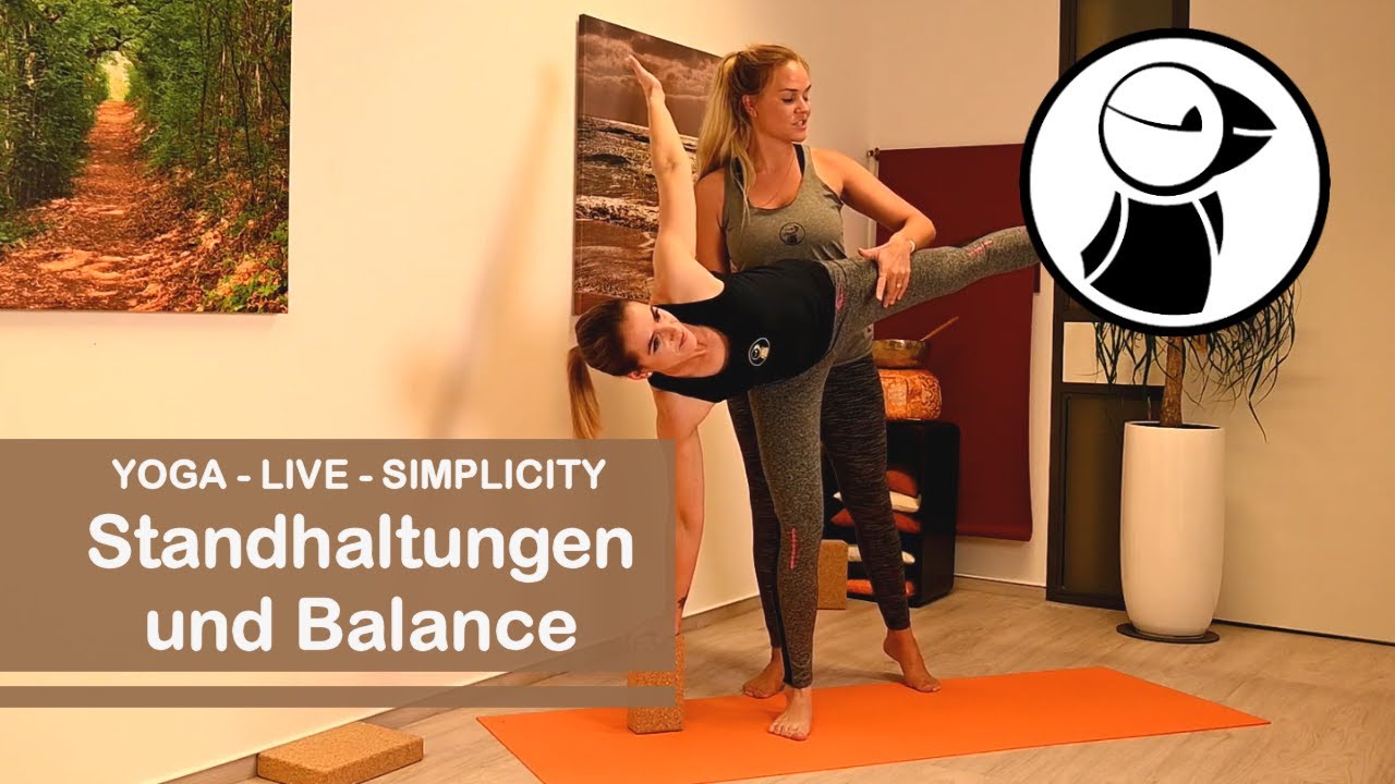 YOGA Standhaltungen und Balance mit Korkblock - VIDEO Nr. 1 - YOGA Live Simplicity
