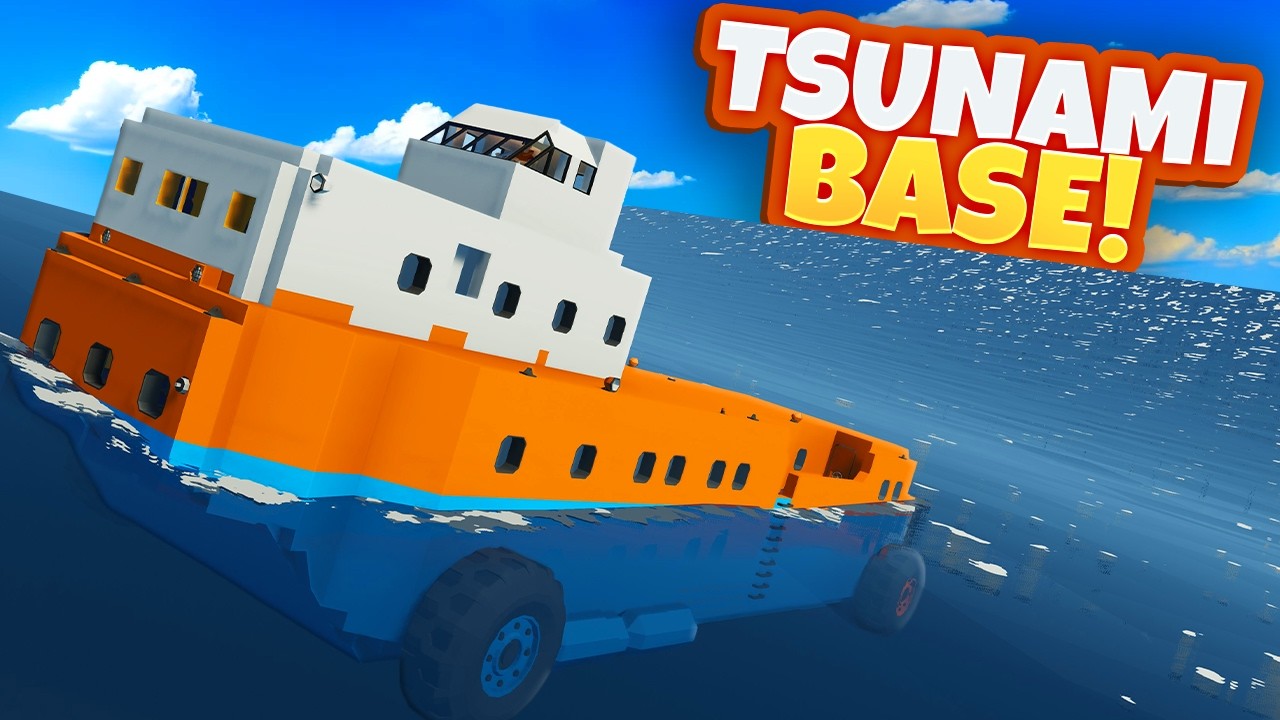 We Tested Mobile Tsunami Bases Against GIANT WAVES in Stormworks!