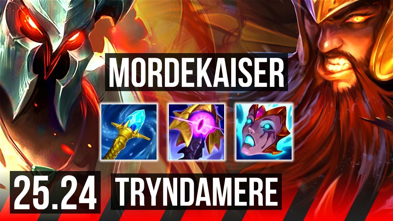 MORDEKAISER vs TRYNDAMERE (TOP) | Good KDA: 11/1/5 | KR Master | 25.24