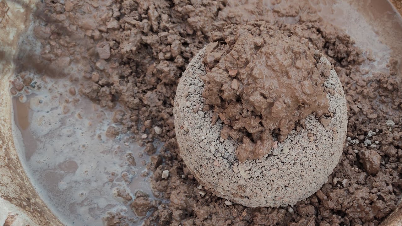 Stoney Giant bowls non stop crumbling and dipping in water by asmr hub #stressrelief #sleepaid