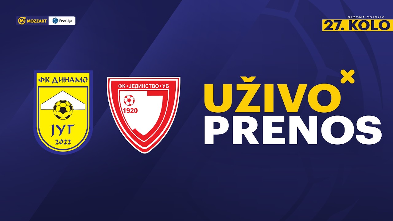 SU Dinamo Jug - Jedinstvo Mozzart Bet Prva liga Srbije 2025/26 27. Kolo