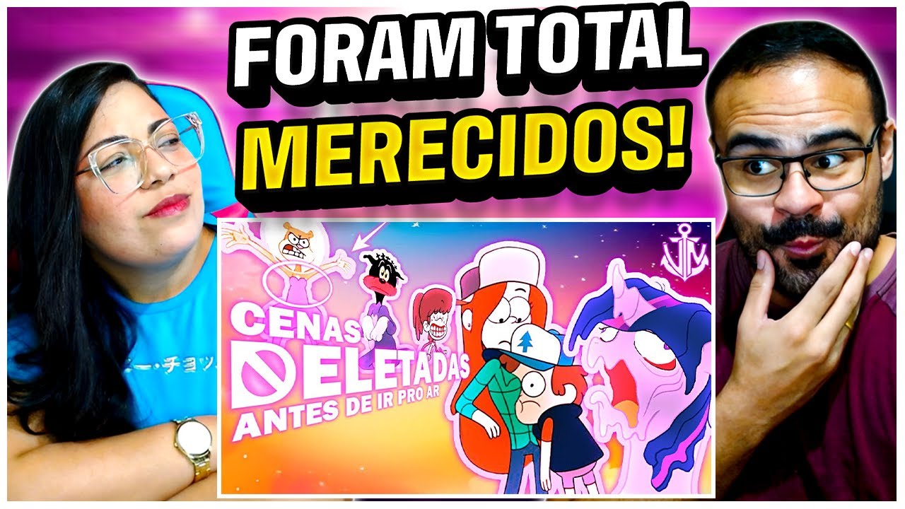 REACT VÍCIO NERD | CENAS CENSURADAS em DESENHOS que você NÃO VIU! ✂️🚫