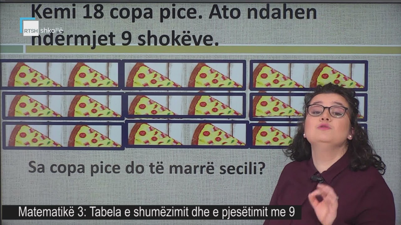 Matematikë 3 - Tabela e shumëzimit dhe e pjesëtimit me 9