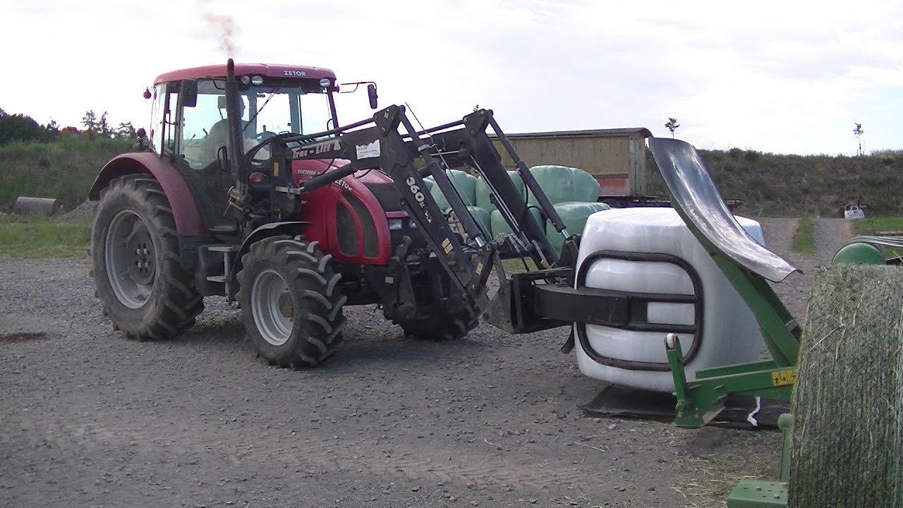 Balení senáže zetor 6911, forterra 12441