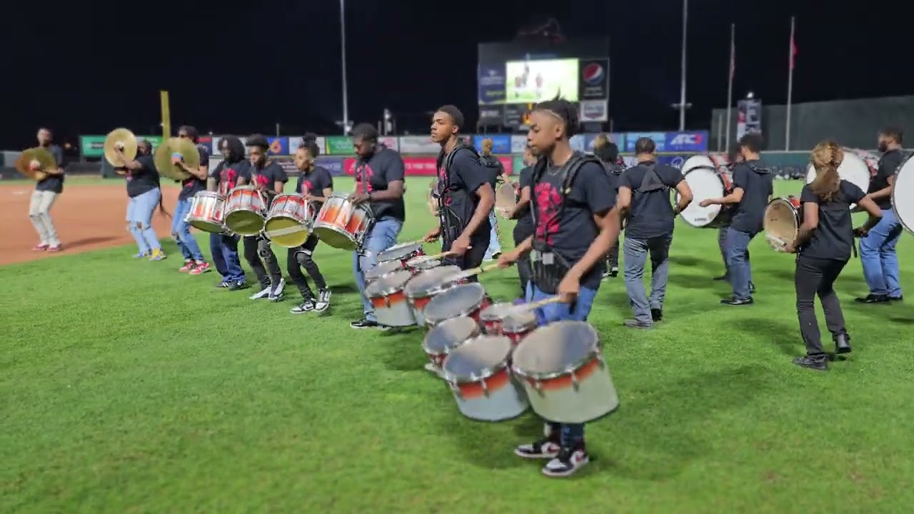 Virginia State University Drumline at Richmond Flying Squirrels HBCU Night