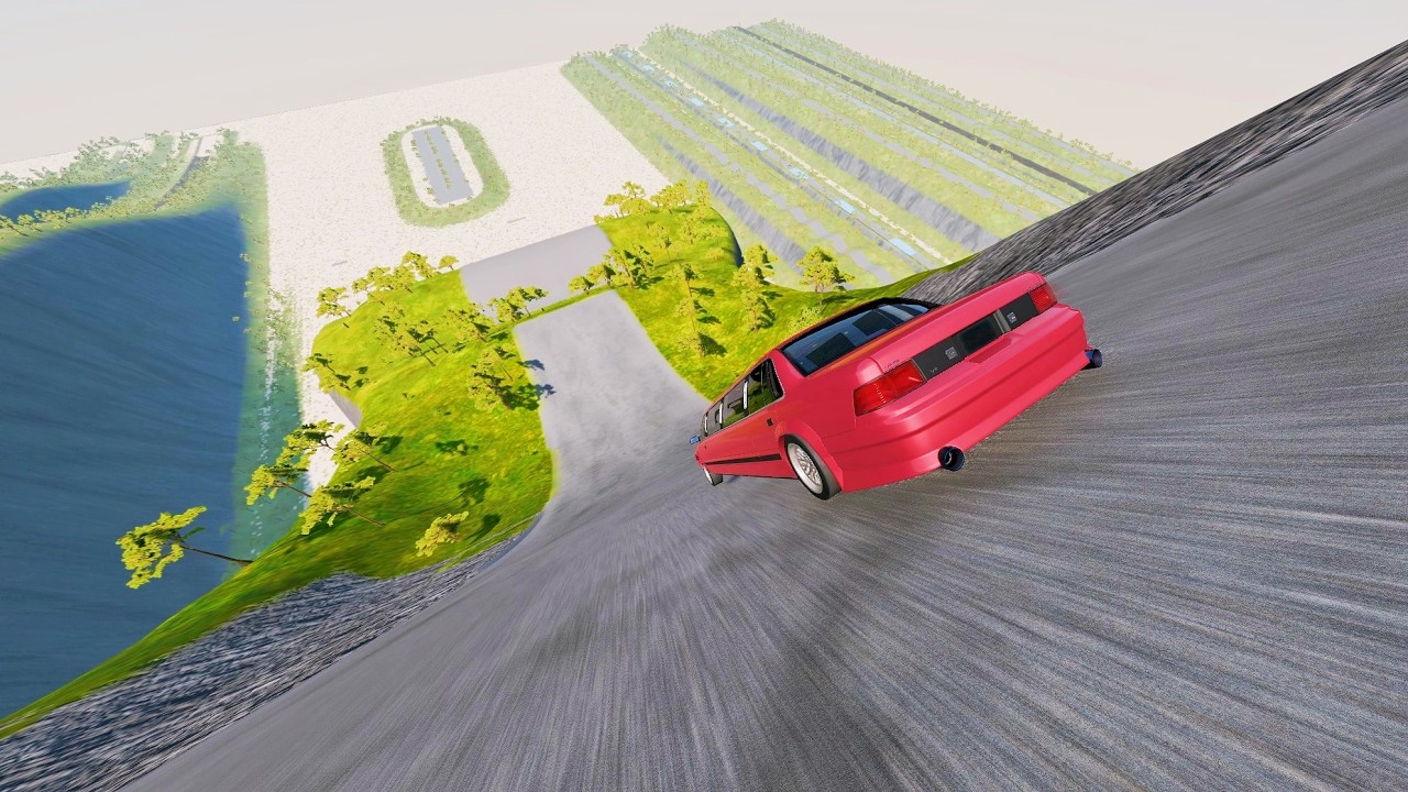 Full Throttle INSANE Long Downhill Mayhem! | BeamNG.drive Epic Crashes & Speed Test #39