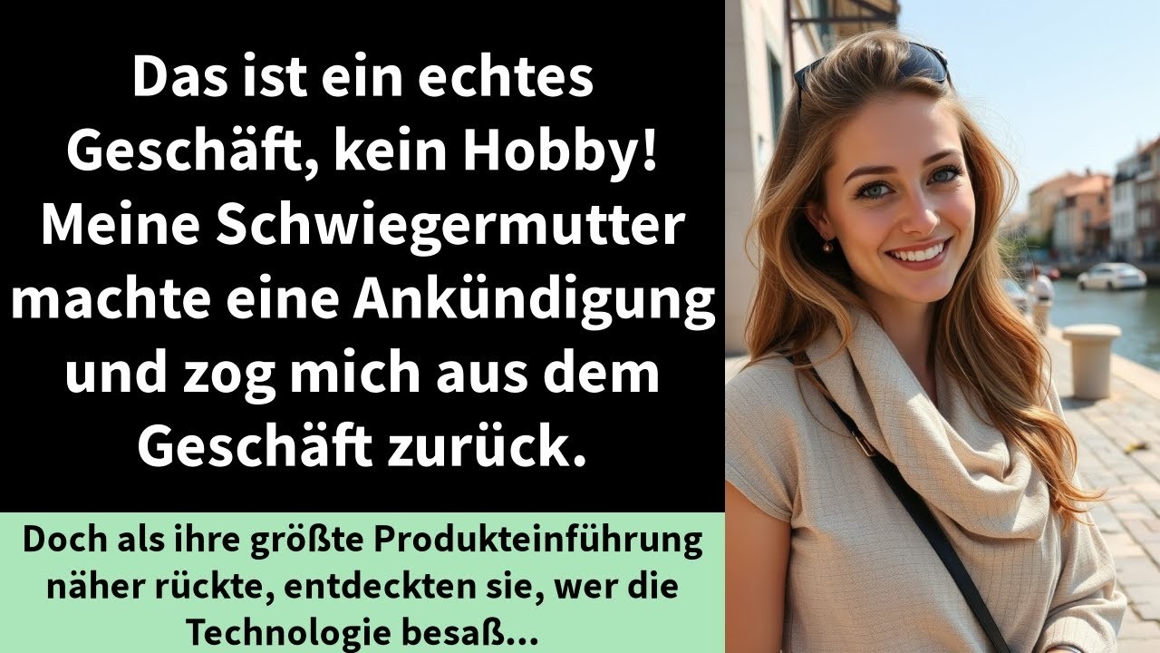 Das ist ein echtes Geschäft, kein Hobby! Meine Schwiegermutter machte eine Ankündigung und zog mic