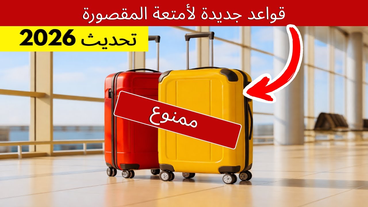 ✈️ تغييرات جديدة على أمتعة المقصورة في 2026 يجب أن تعرفها قبل السفر