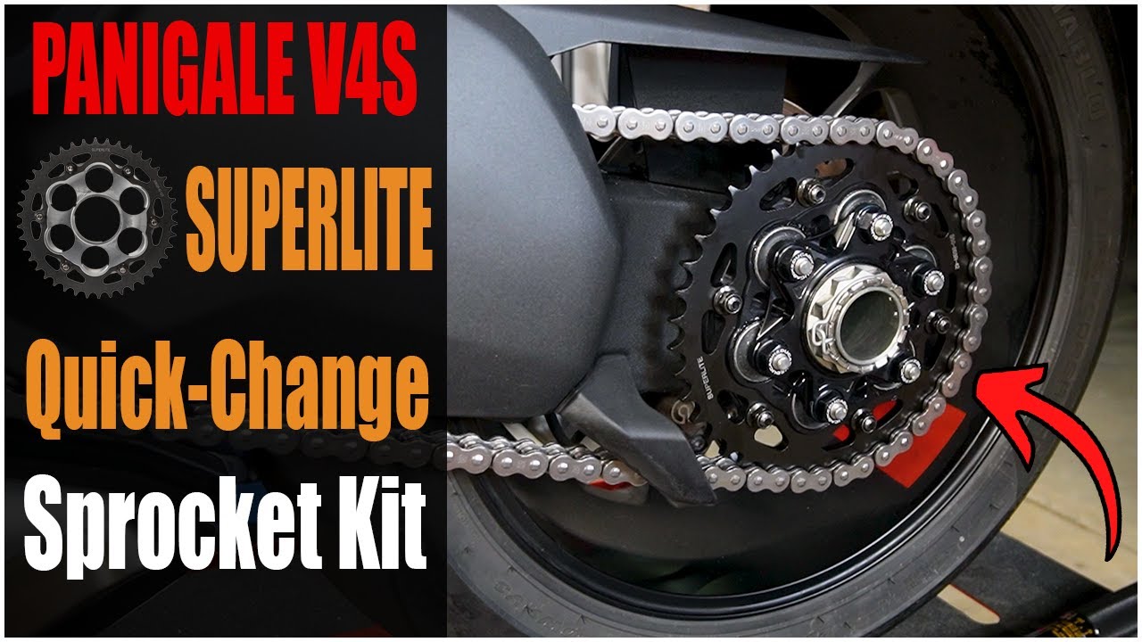 Ducati Panigale V4S Superlite Quick Change Sprocket Install! Cleaning up the rear hub!
