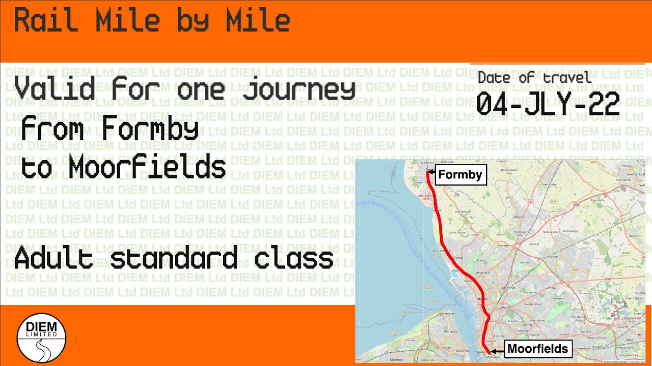 Formby to Moorfields - 🚇 Rail Mile by Mile