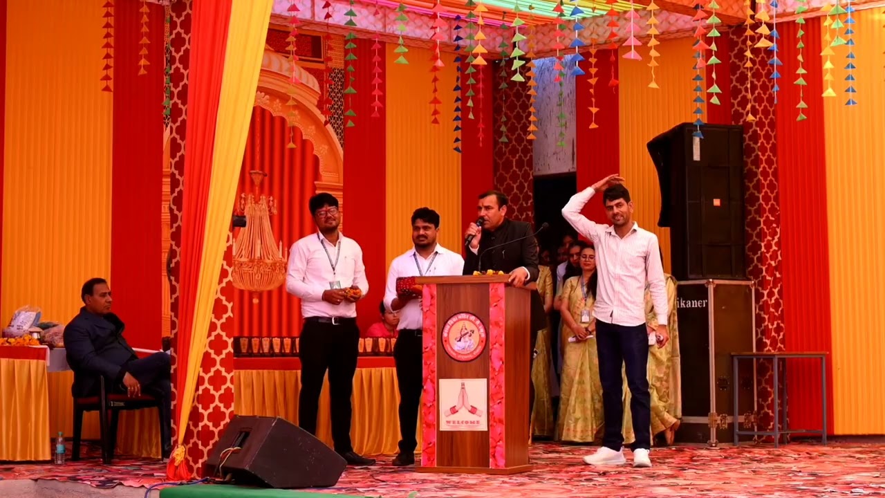 R N Pooniya Sir Speech ANNUAL FUNCTION UDAAN KVM SCHOOL GOPALSAR #function #shorts #trending #reel
