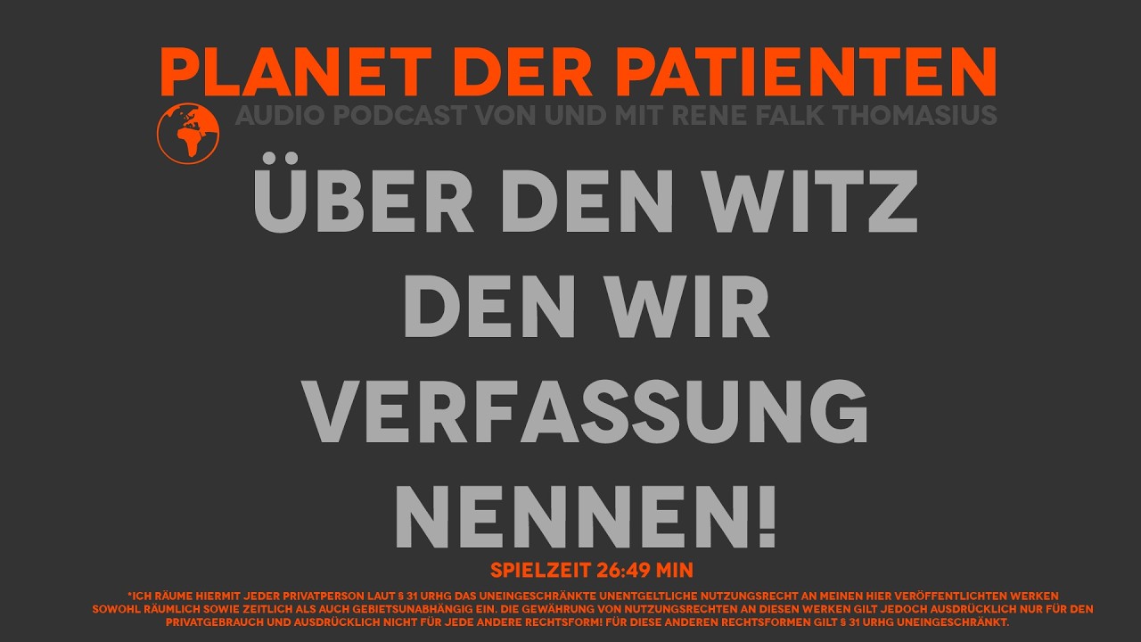 ÜBER DEN WITZ DEN WIR VERFASSUNG NENNEN!