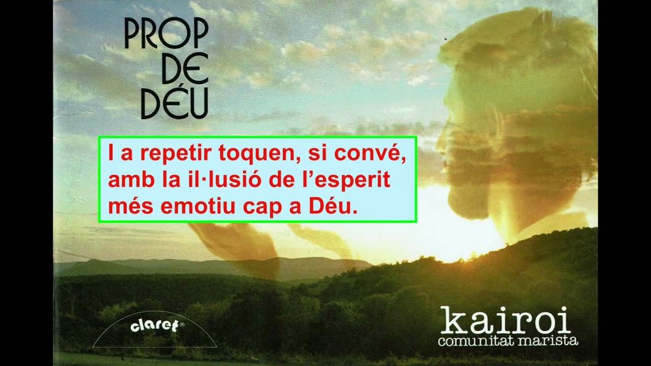 Pare Tornem a Tu in C de Kairoi Presentació harmonia i lletra. Pendent de so. Original in E. 