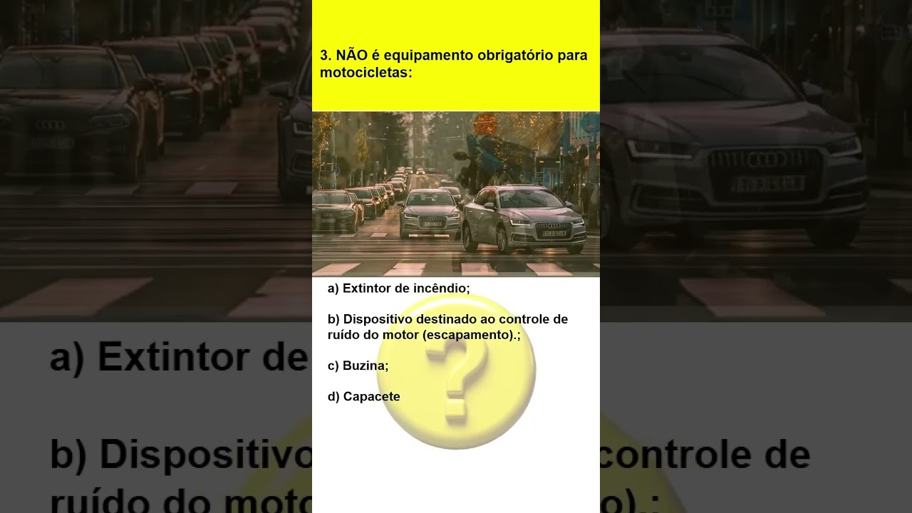 Equipamentos obrigatórios para motocicletas !  