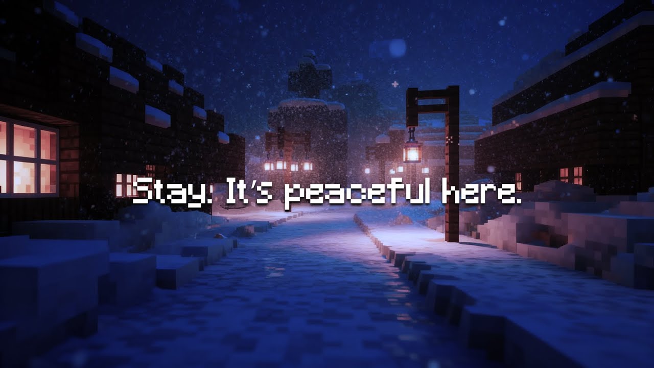 Stay. It’s peaceful here.