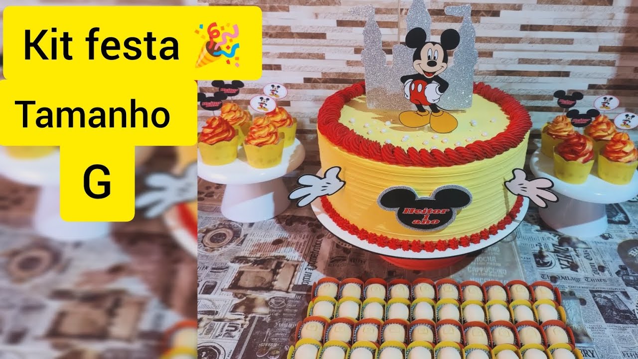 KIT FESTA TAMANHO G SERVINDO ATÉ 55 PESSOAS