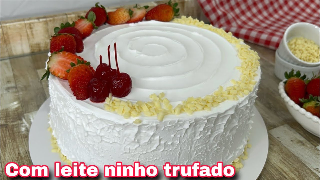 RECHEIO FEITO EM 3 MINUTOS E A MASSA COM TRÊS INGREDIENTES. LEITE NINHO TRUFADO, RECEITA COMPLETA.