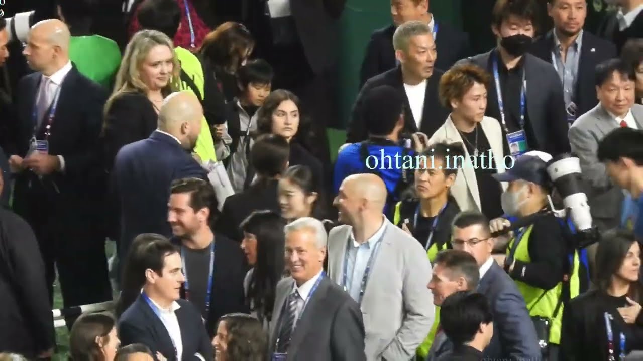 東京ドームの開幕戦に井上尚弥チャンプが登場。天才は天才を知る！激励に訪れたのでしょうねー！#shoheiohtani #dodgers#inouenaoya