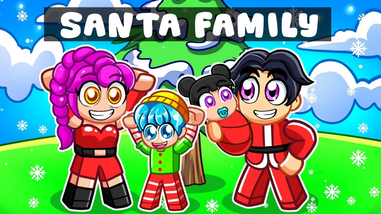 Having a KPOP SANTA FAMILY in Roblox!