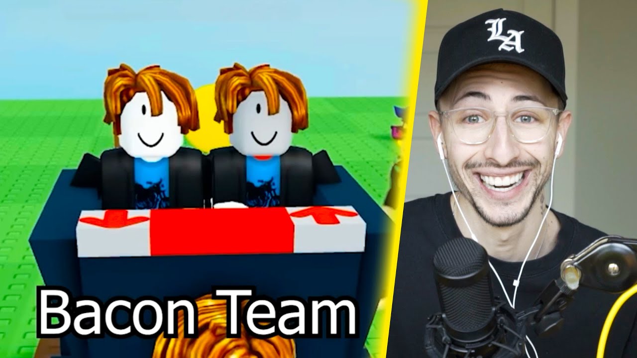 REACTING TO FUNNY ROBLOX VIDEOS