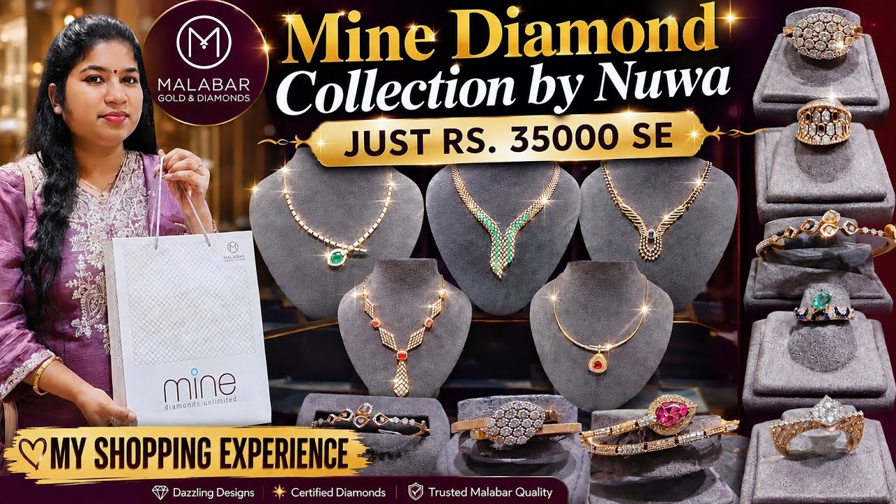 Just ₹35,000 Mine Diamond Collection by Nuwa | Diamond Necklace,Studs, Rings| My Shopping Experience