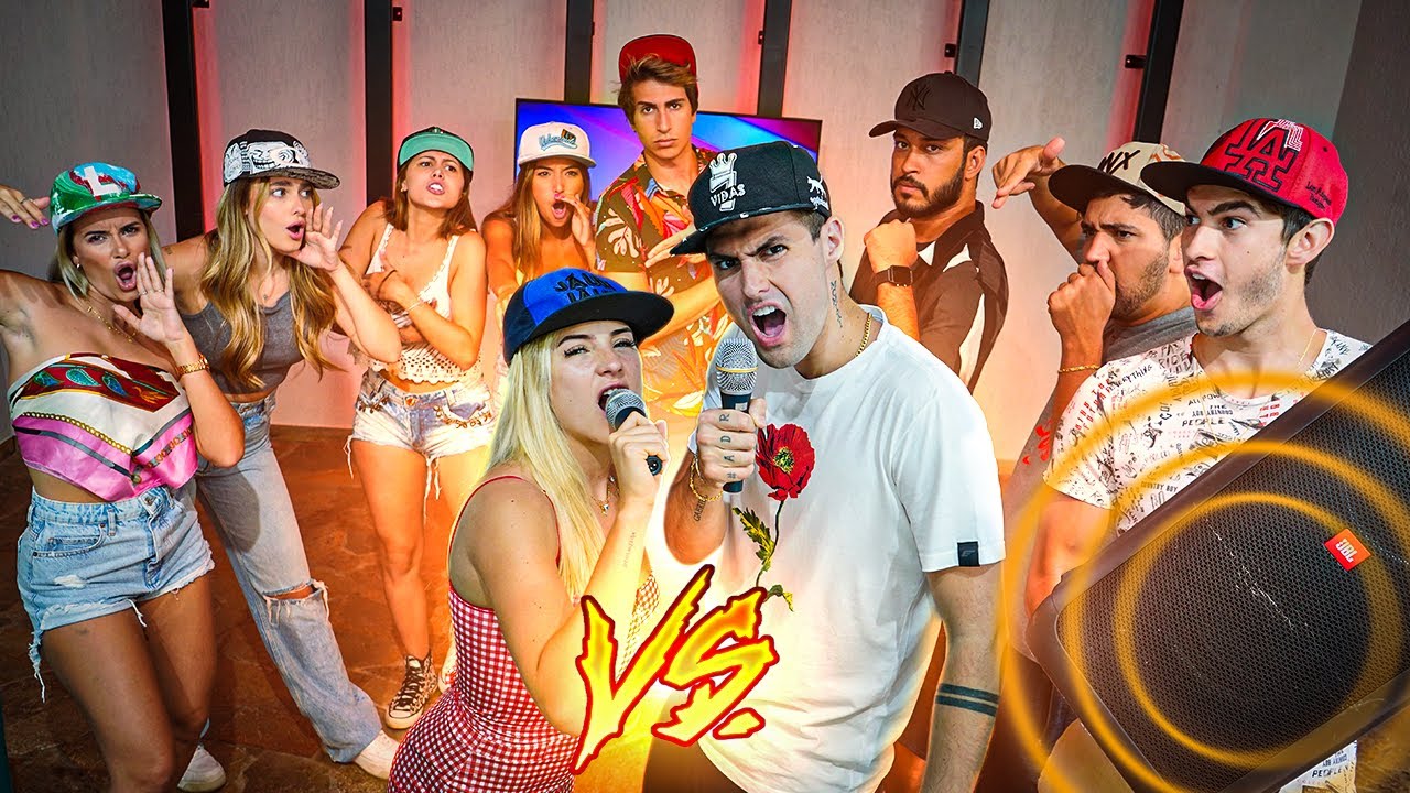 BATALHA DE RAP CONTRA AS MENINAS QUASE DEU BRIGA!! [ REZENDE EVIL ]