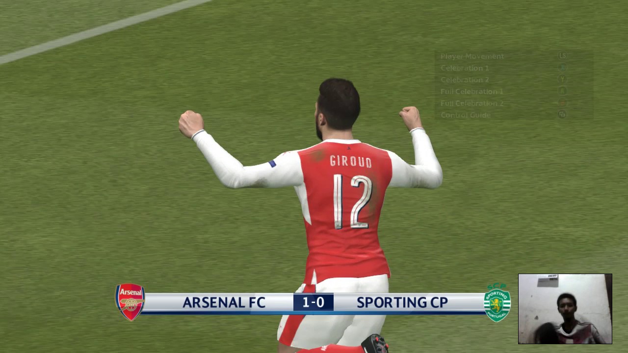 PES 2017 Uefa Champions League - Arsenal vs Sporting CP Match 3