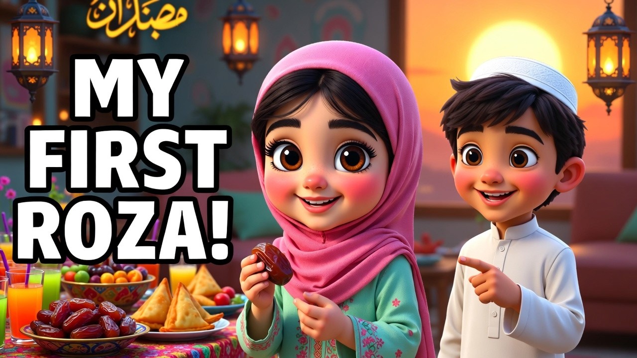 Ayesha Ka Pehla Roza | Ramadan Kids Islamic Cartoon Story | Learn Patience & Fasting |