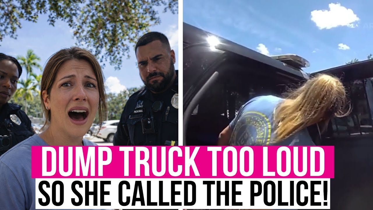 FAFO! ENTITLED Woman Calls Police on Dump Truck & Got Locked Up!