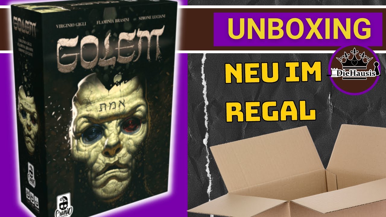 GOLEM | WAS IST DRIN? -  Brettspiel Unboxing (Cranio Creations / Asmodee) [Brettspiele]