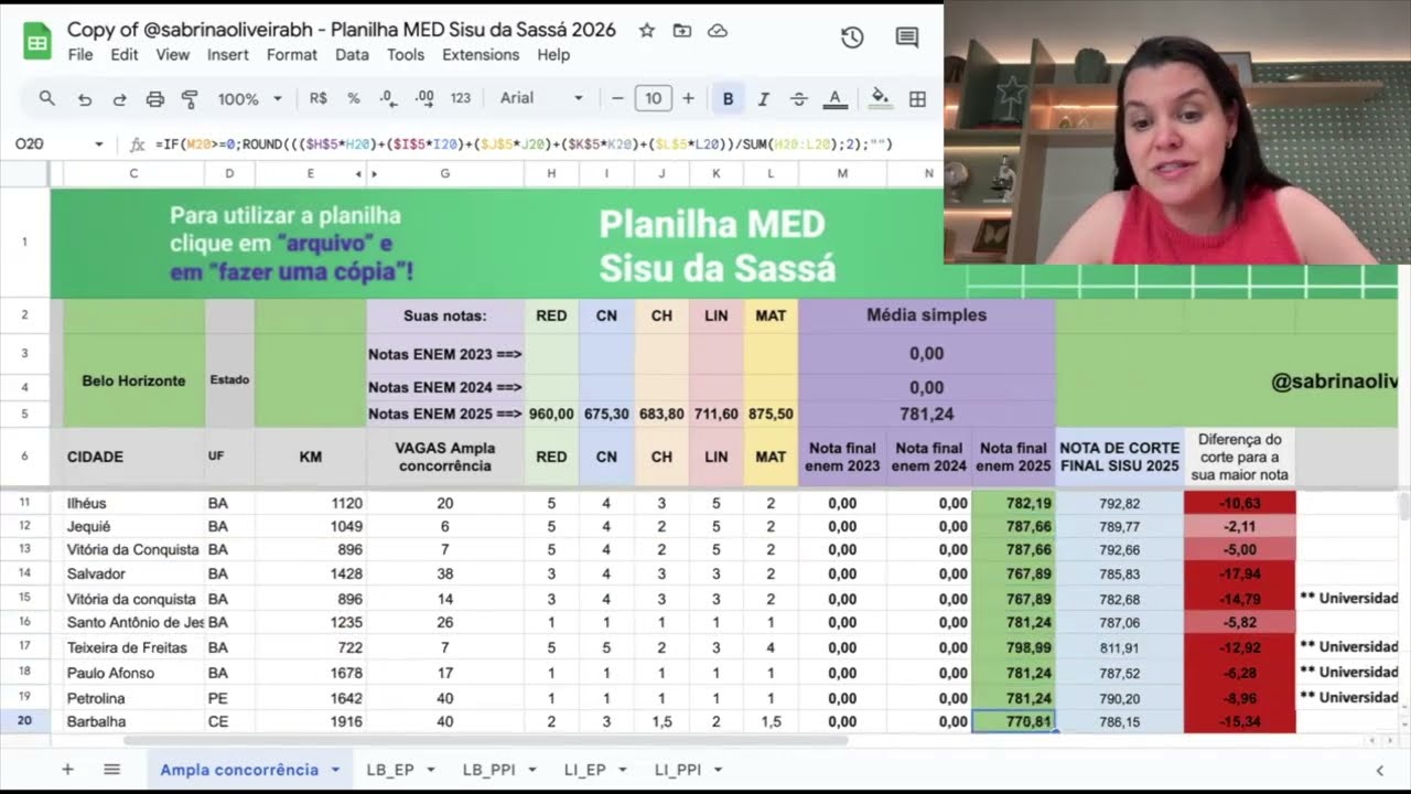 SISU dia 1 - a melhor estratégia