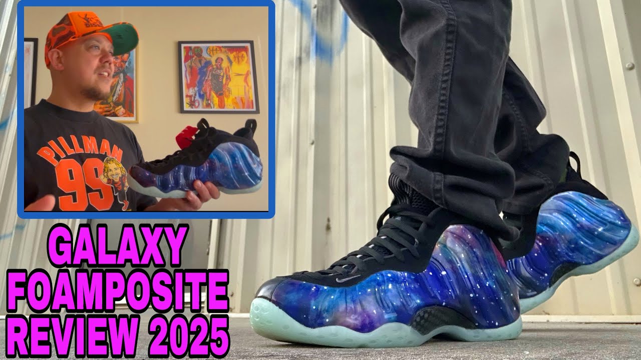 Nike Foamposite Galaxy 2025 Sneaker Honest Review On Feet Glow Test sizing