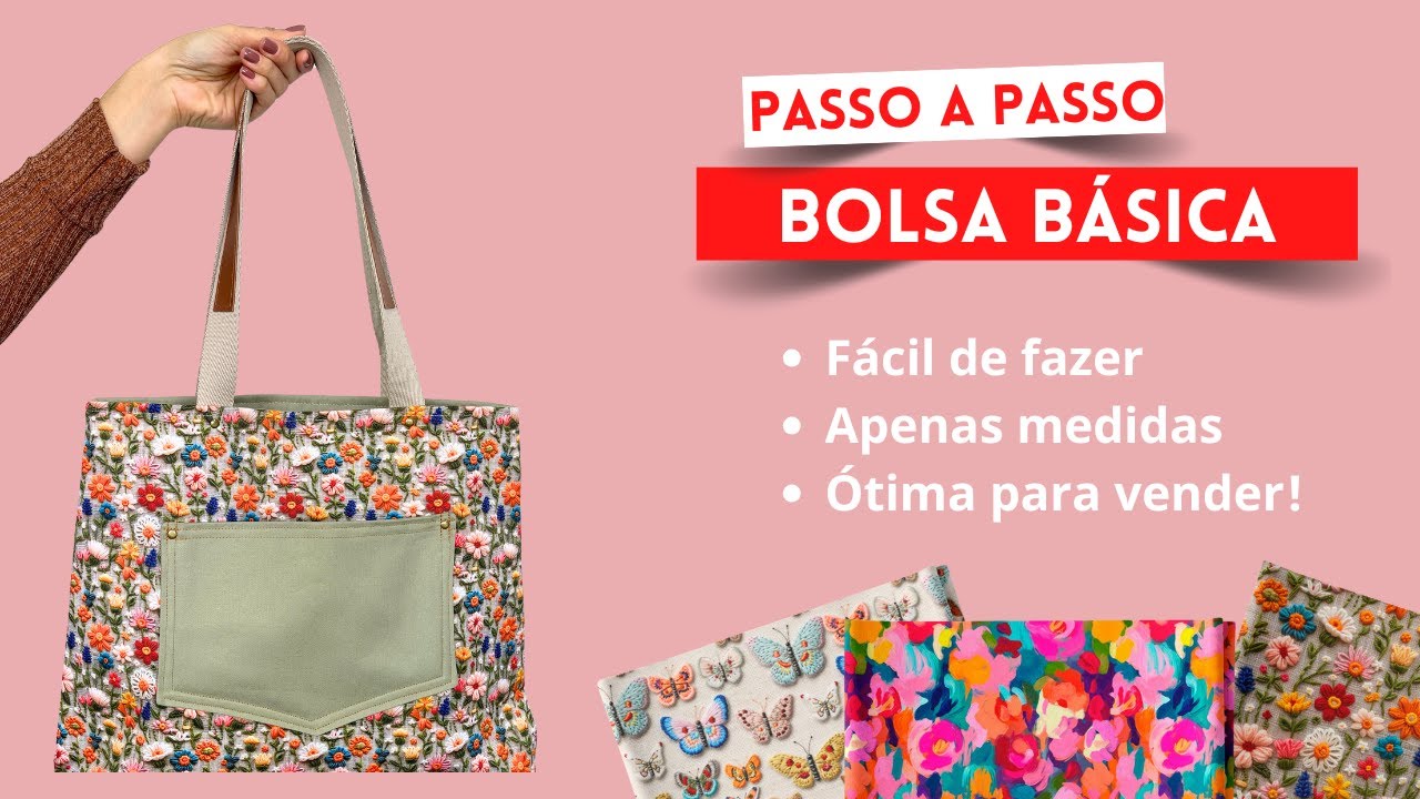 Como fazer uma bolsa básica | Aniversário da Carol Vilalta