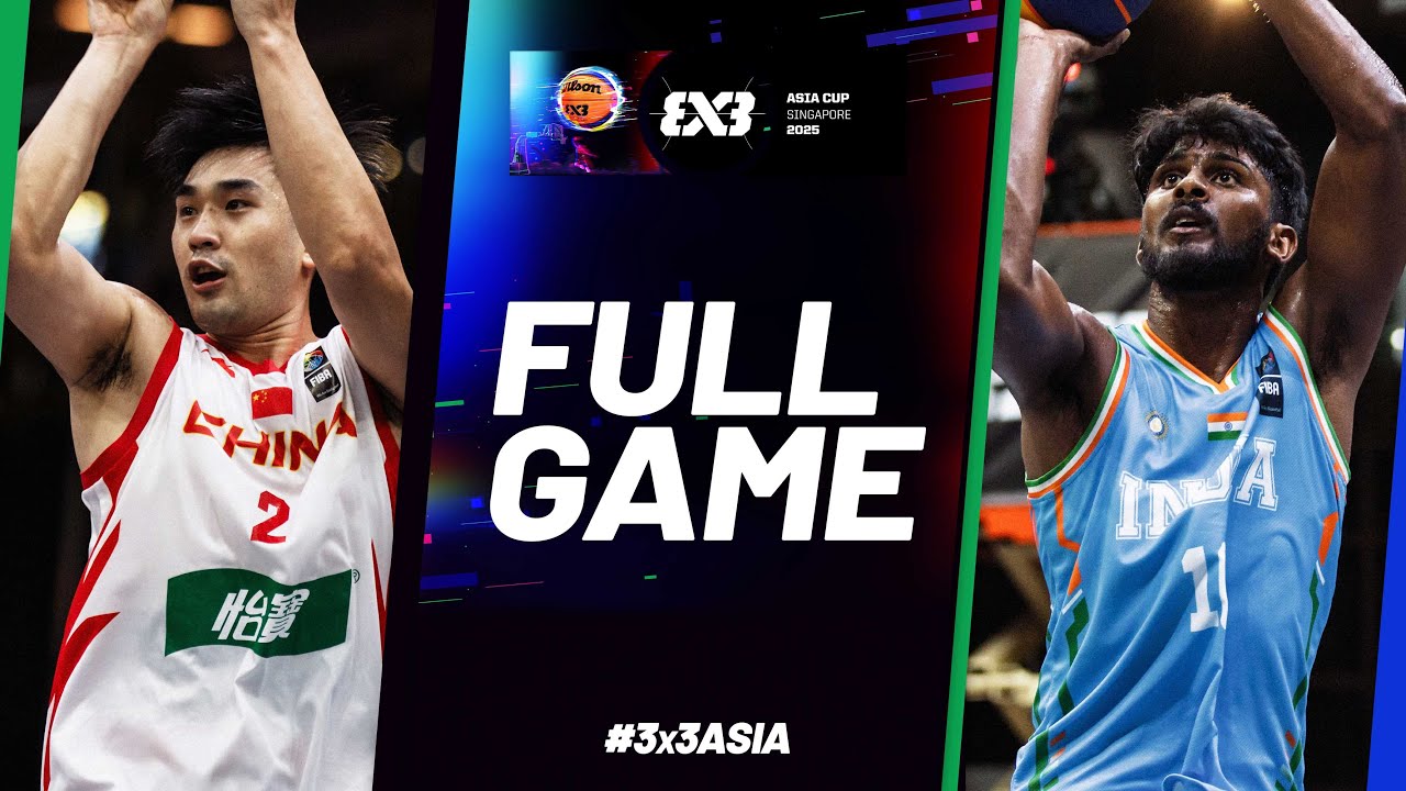 China 🇨🇳 vs India 🇮🇳 | Men Full Game | FIBA 3x3 Asia Cup 2025 | #3x3Basketball