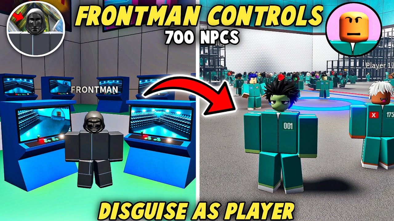 Squid Game but with NPCs - DISGUISE AS PLAYER (Season 2/3 Games) - Roblox