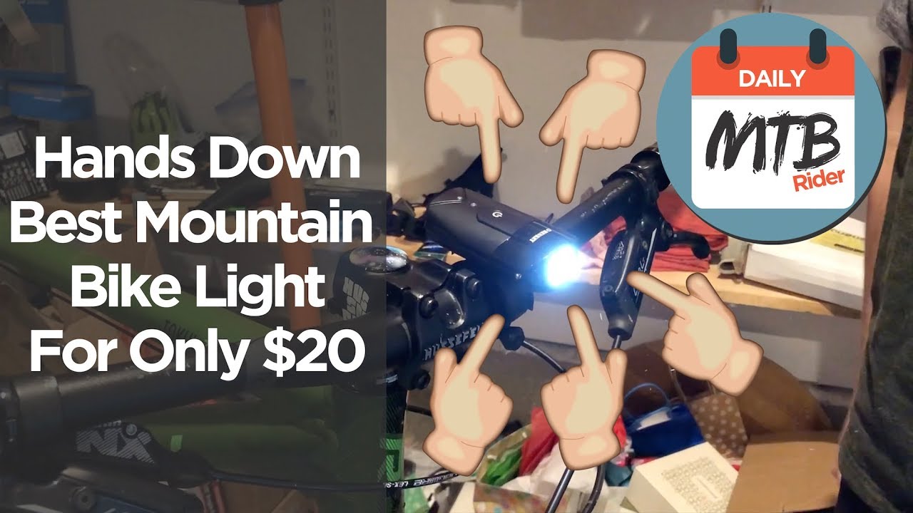 BEST BUDGET MOUNTAIN BIKE LIGHT! Best light period! ONLY $20 ON AMAZON!!!