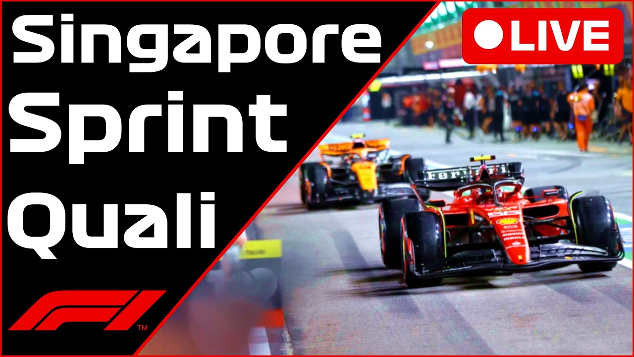 🔴F1 LIVE - Singapore GP SPRINT QUALI - Commentary + Timings