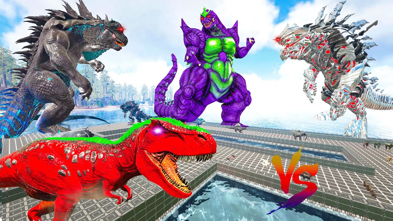 Max Damage Dinos VS Max Health Dinos – Who Wins? | ARK Ascended