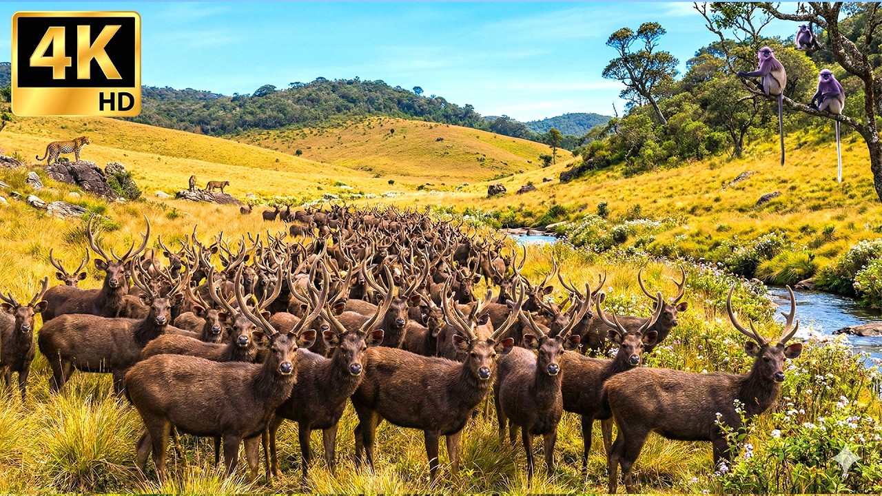 Relaxing Hike in Sri Lanka Horton Plains - Sambar, Leopards & The Langur