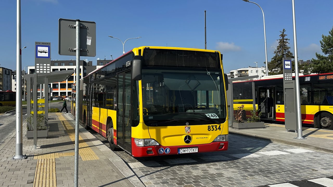 ↯ Mercedes Citaro G O530G FL #8334 MPK Wrocław [🚍148] ↯