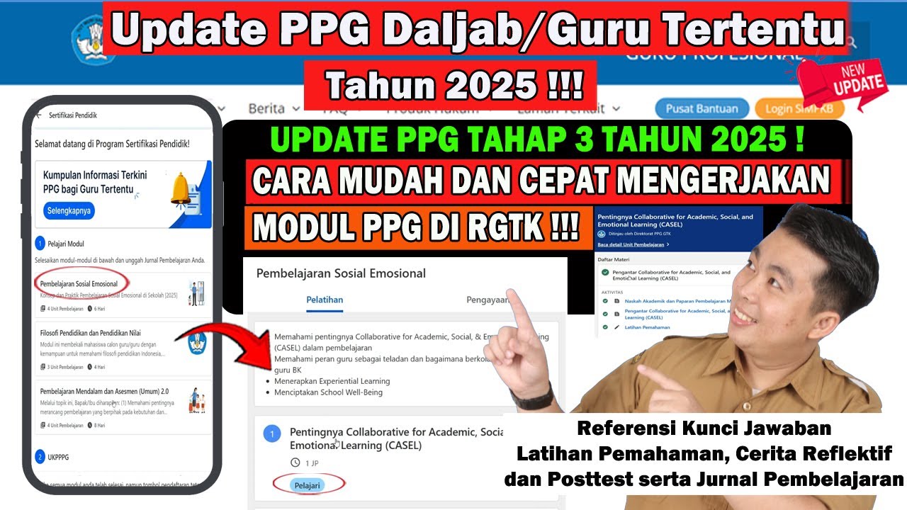PPG TAHAP 3 HARI PERTAMA !!! CARA MUDAH DAN CEPAT MENGERJAKAN MODUL PPG DI RGTK !!! 100% BERHASIL