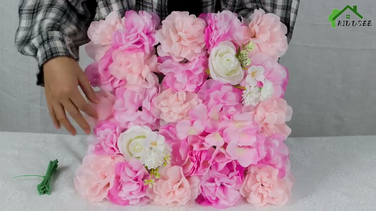 How to install Artificial Flowers Backdrop Panels?