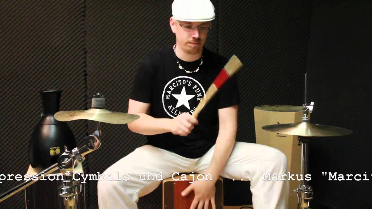 Impression cymbals with cajon set - Markus 
