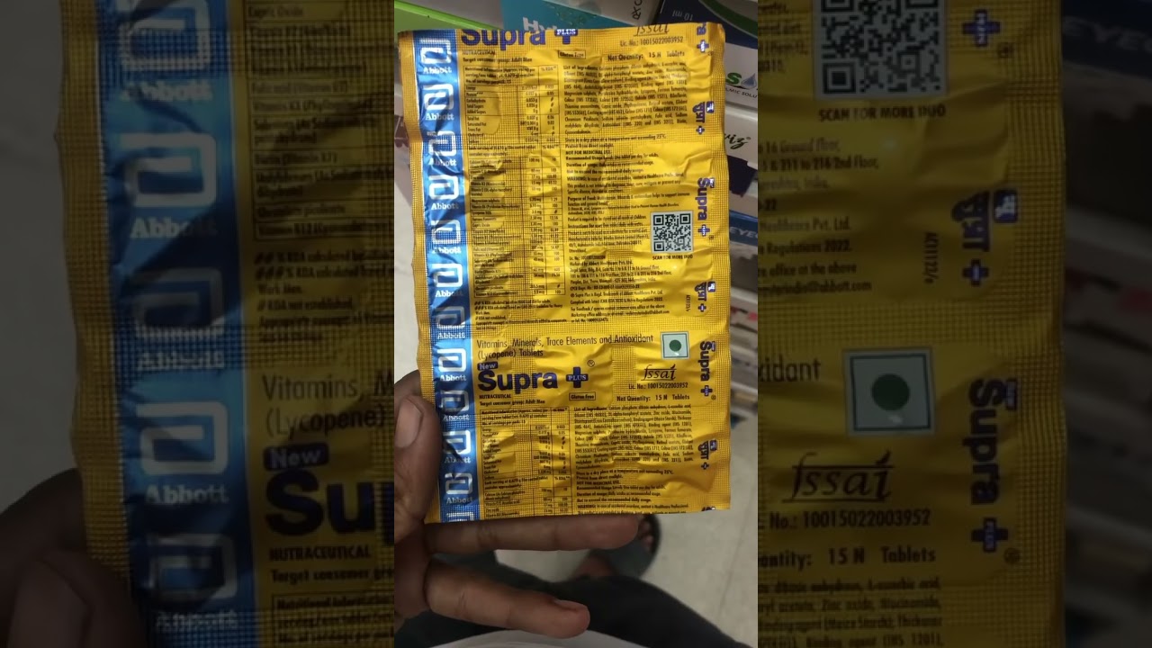 Supra plus tablet uses in hindi | #medical #pharmgyan #pharmacy #multivitamin #supradyn #medicines
