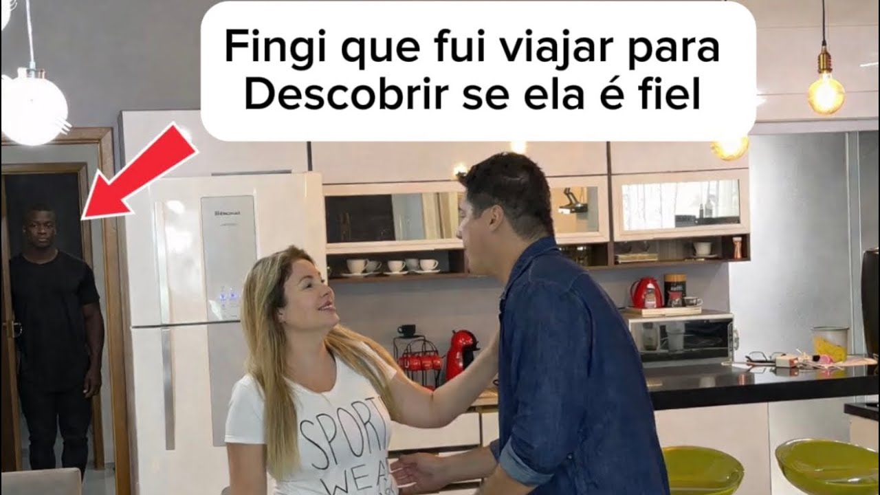 Fingi que fui viajar para descobrir que minha esposa é fiel 